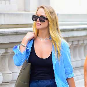 Jennifer Lawrence Is the Ultimate NYC Cool Girl in Wide-Leg Pants and Kitten Heels