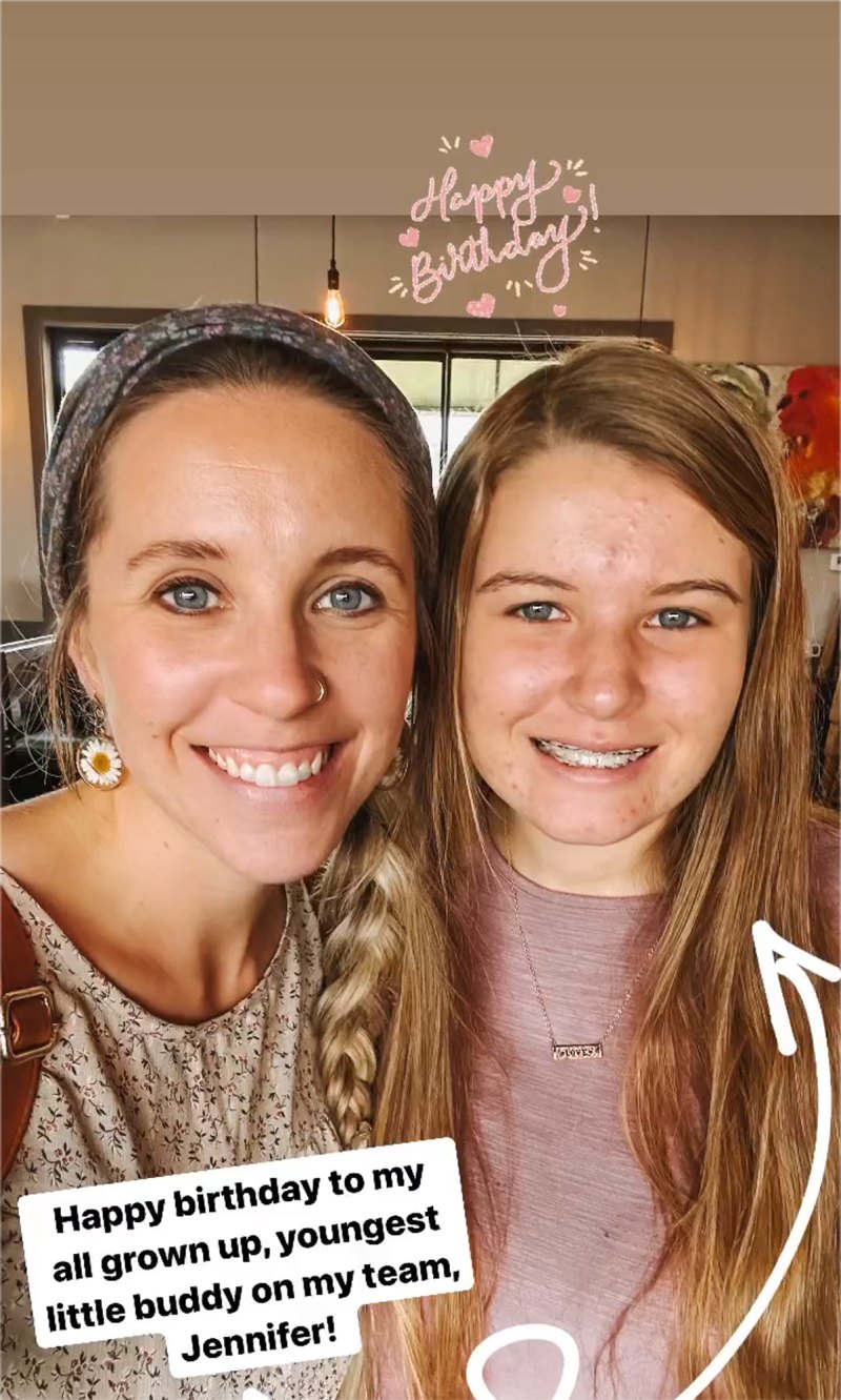 Jill Duggar Shares 17th Birthday Note to Youngest Little Buddy Jennifer