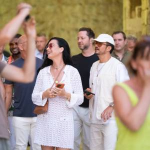 Katy Perry and Orlando Bloom Twin in White During Croatia Getaway Ahead of Real Estate Trial