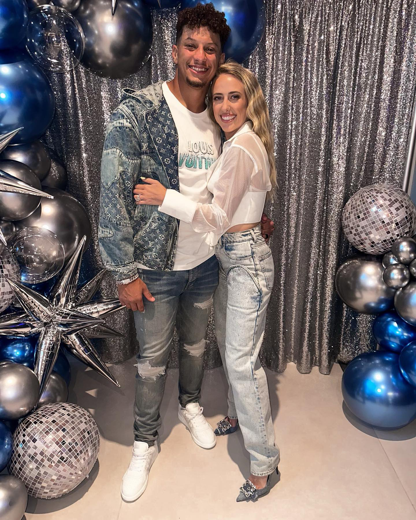 Patrick Mahomes Throws Surprise Birthday Party for Wife Brittany image