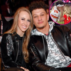 Patrick Mahomes and Wife Brittany Matthews Share Sweet Sideline Kiss at Chiefs 1st Preseason Win 417