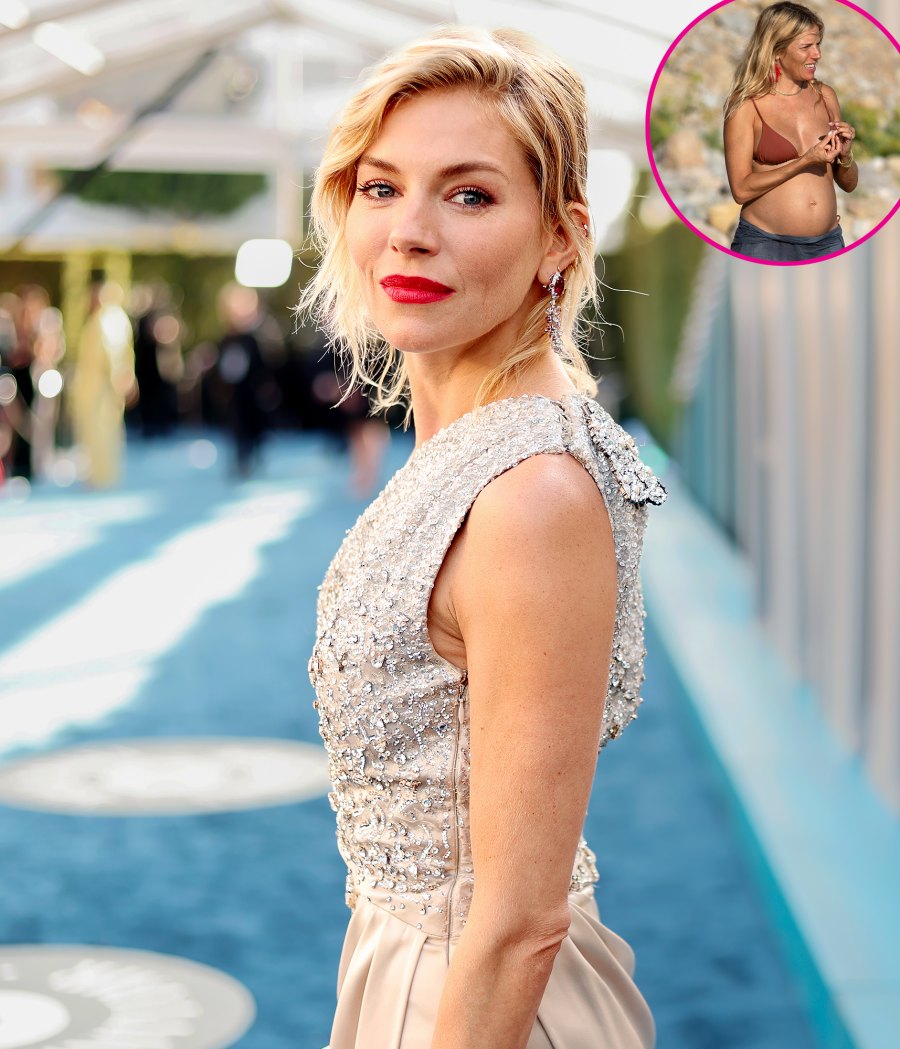 Pregnant Sienna Miller's Best Baby Bump Pics Before Welcoming Baby No. 2, First With Oli Green