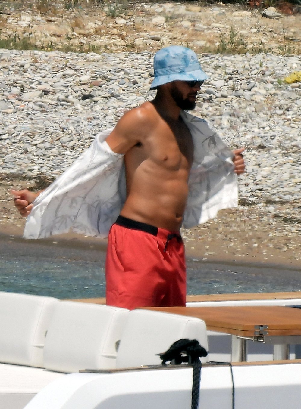 Stephen Curry Goes Shirtless On Vacation With Wife Ayesha Curry