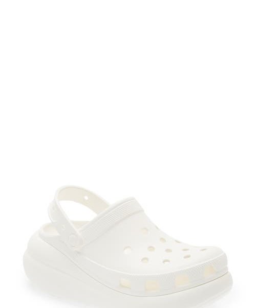 CROCS Classic Crush Clog in White at Nordstrom, Size 10 Women's
