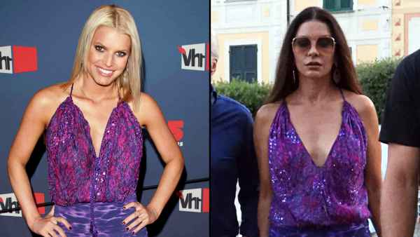 Catherine Zeta-Jones Wears Jessica Simpson’s 2005 VH1 Awards Dress While on Vacation in Italy