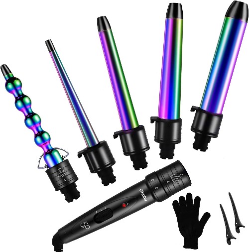 The Ohuhu 5-in-1 Curling Wand Set sold on Amazon