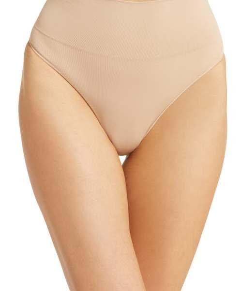 SPANX® Everyday Shaping Thong in Toasted Oatmeal at Nordstrom, Size Small