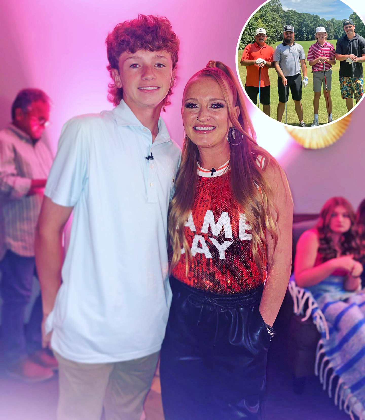 Teen Mom Star Maci Bookout Son Bentley Goes Golfing With Dad
