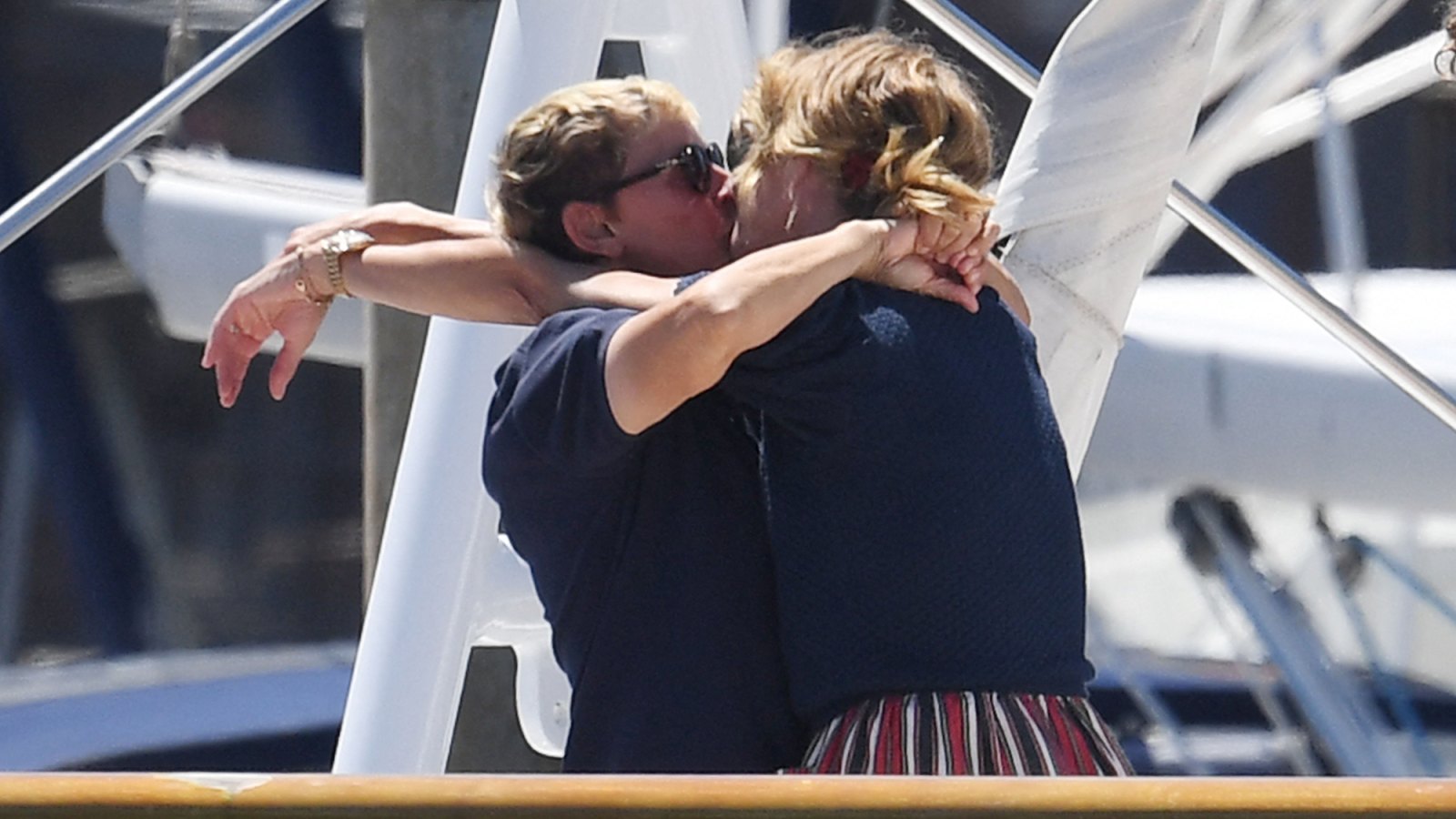 Ellen DeGeneres and Portia De Rossi Celebrate Their 15th Wedding Anniversary With Yacht PDA: Photos