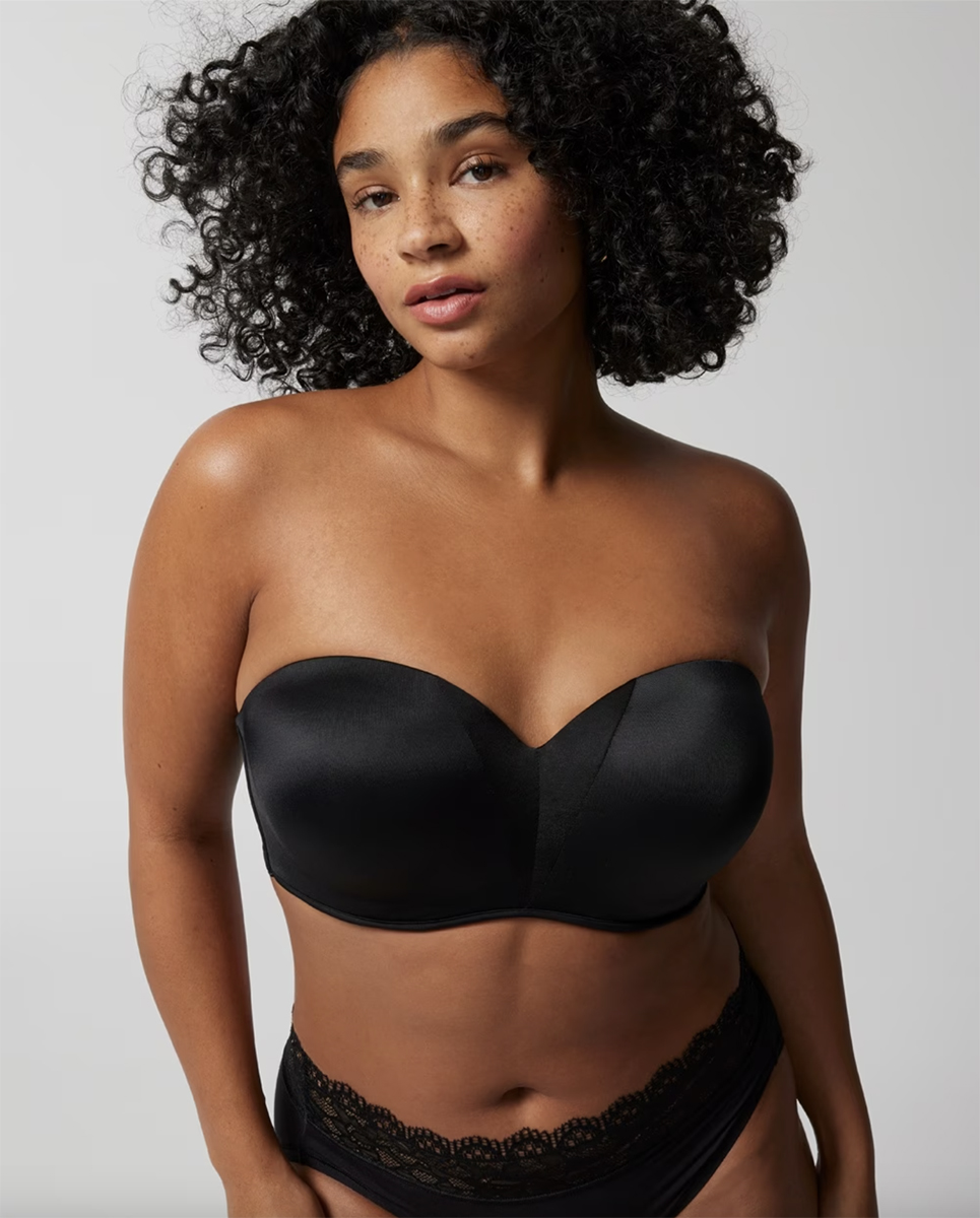 Strapless Bras for Bigger Bust Large Breasts Plus Size Bra Clearance  Bandeau Everyday Bras Womens Wireless Stretch Bra Plus Size Summer Tube Bras  Comfort Stretch Bralette (No Bra Pad) 