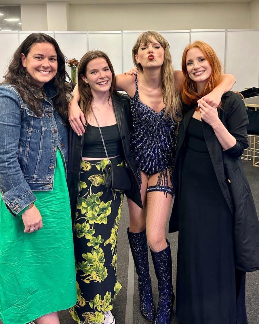 Jessica Chastain Had ‘The Best Day’ at Taylor Swift’s Mexico 'Eras' Show