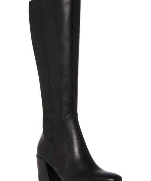 Blondo Skara Waterproof Boot in Black Leather at Nordstrom, Size 5.5