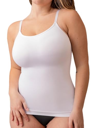 SHAPERMINT Womens Tops - Scoop Neck Cami - Tank Top for Women, Camisole for Women, Tummy Control Shapewear