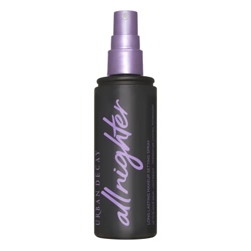 Urban Decay All Nighter Long-Lasting Makeup Setting Spray - Award-Winning Makeup Finishing Spray - Lasts Up To 16 Hours - Oil-Free, Natural Finish - Non-Drying Formula for All Skin Types - 4.0 fl oz