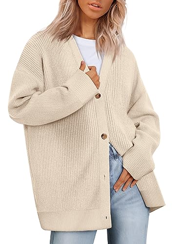 LILLUSORY Women's Fall Tops Fashion Long Cardigan 2023 Sweaters Outfits Cashmere Maternity Clothes Oversized Lightweight Loose Cardigans Knit Outwear Apricot