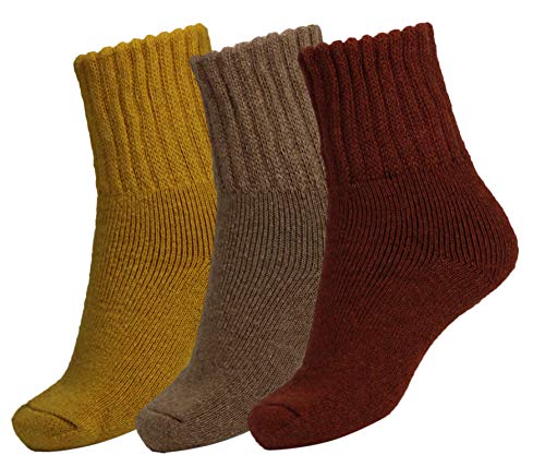 BomKinta Women Winter Solid Socks Thick Warm Wool Socks Cozy Crew Socks for Women Christmas Gift