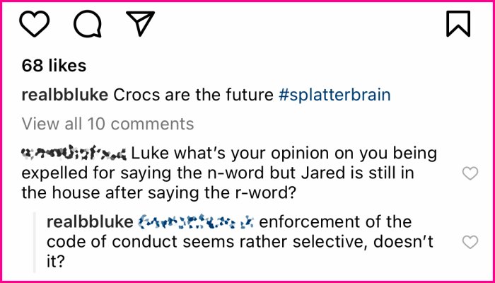 Big Brother’s Luke Valentine Shades Jared Fields and Production After the R-Word Controversy