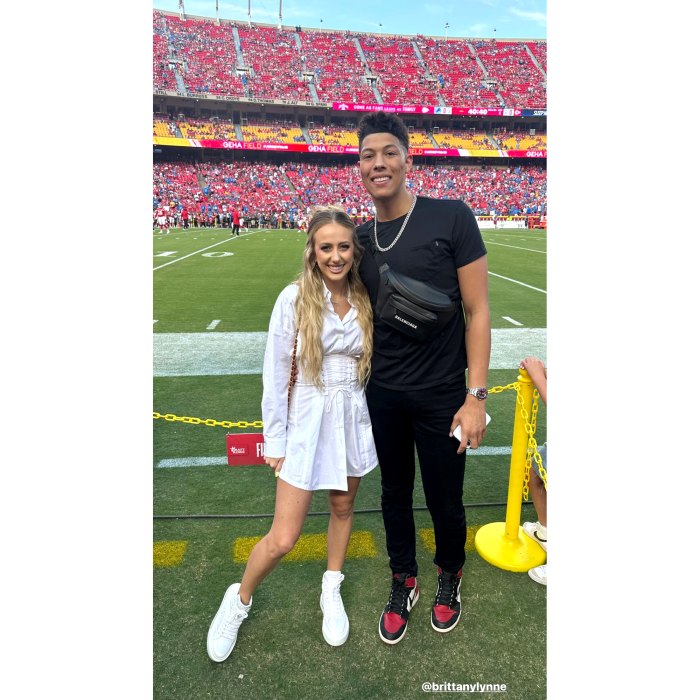 Brittany Mahomes and Brother-in-Law Jackson Cheer on Patrick at Kansas City’s NFL Opener