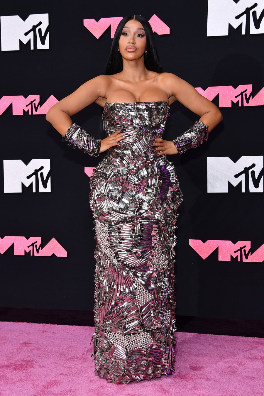 Cardi B Stuns on 2023 MTV Video Music Awards Red Carpet