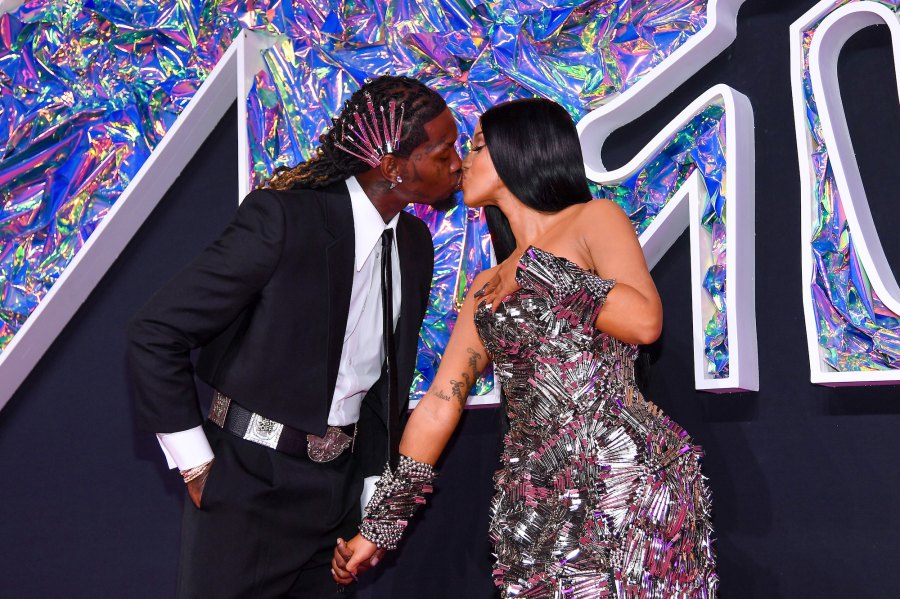 Cardi B and Offset Pack on the PDA on VMAs Red Carpet