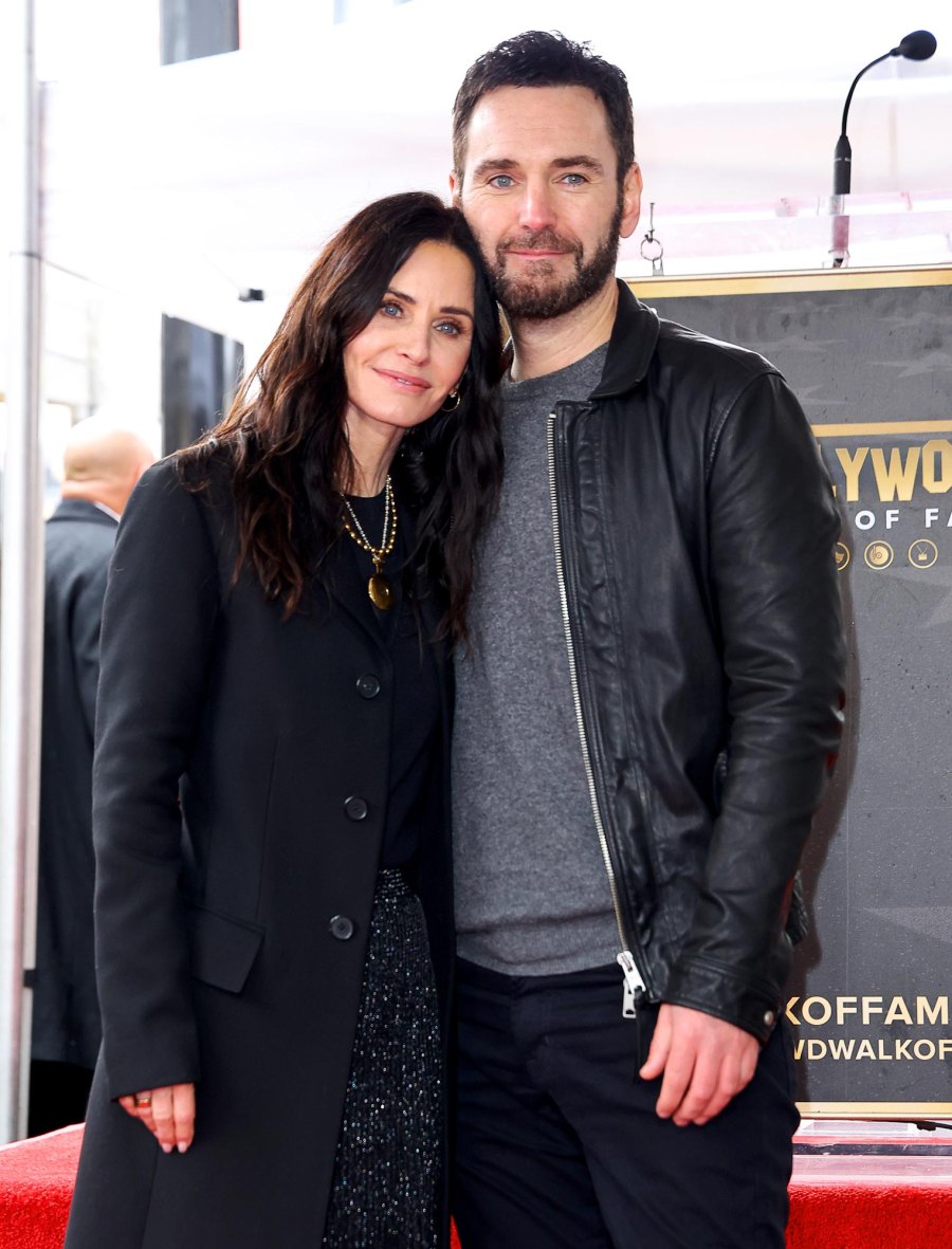 Celeb Couples Who Opened Up About Tackling Long-Distance Dating Prince Harry Meghan Markle and More GettyImages-1470048921 Courteney Cox and Johnny McDaid