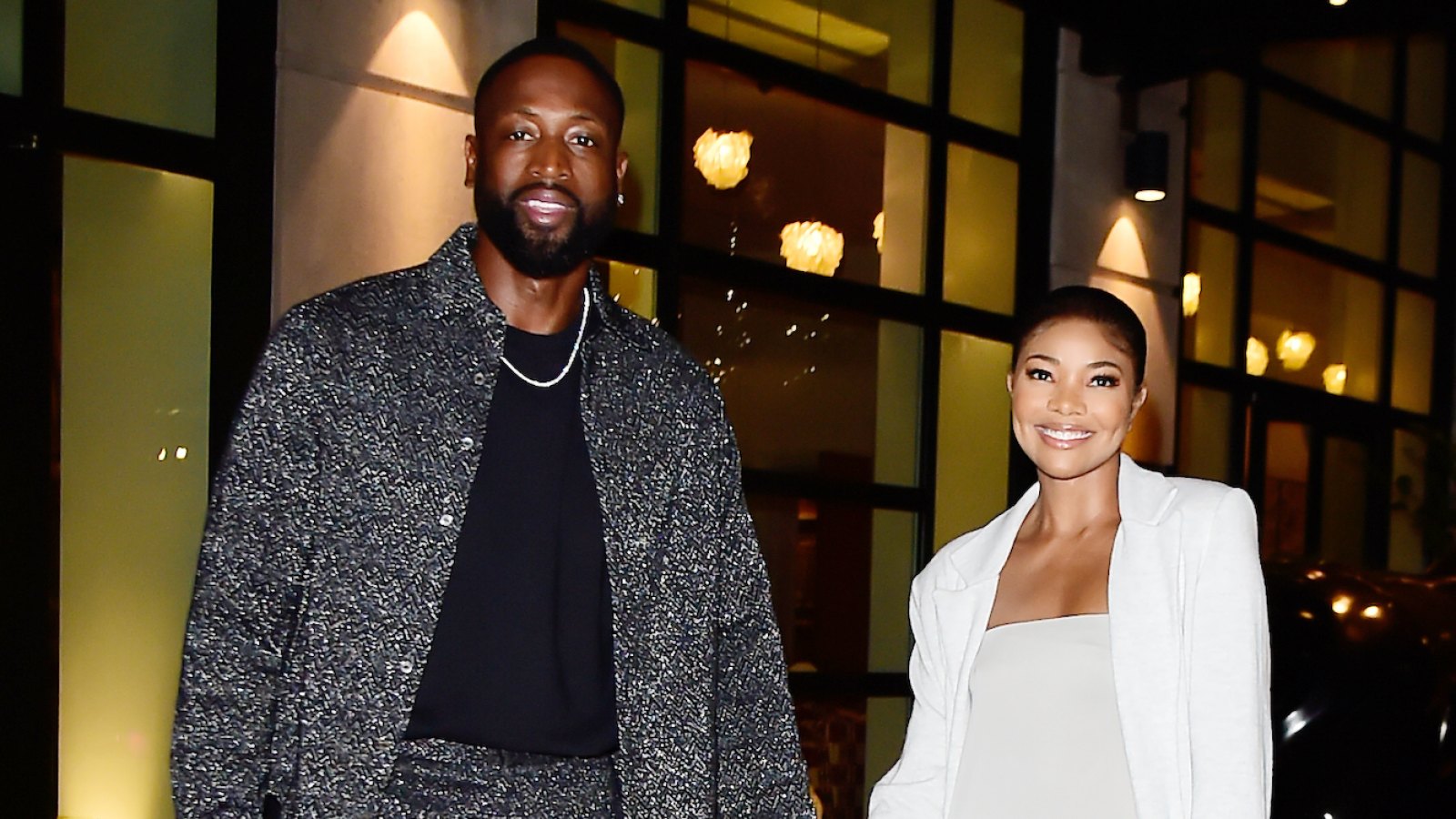 -FEATURED- Gabrielle Union and Dwyane Wade Turn Up the Heat in Contrasting Outfits on Date Night in NYC