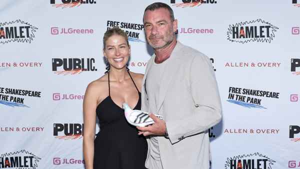 Opening Night Of Free Shakespeare In The Park's "Hamlet," Liev Schreiber and Taylor Neisen