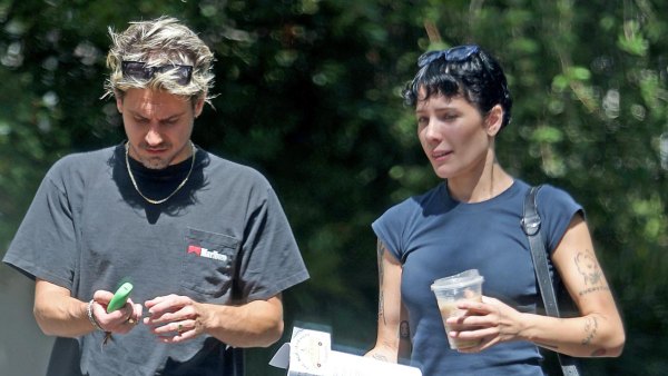 Halsey and ex-boyfriend Alev Aydin are pictured together for the first time since their split 353