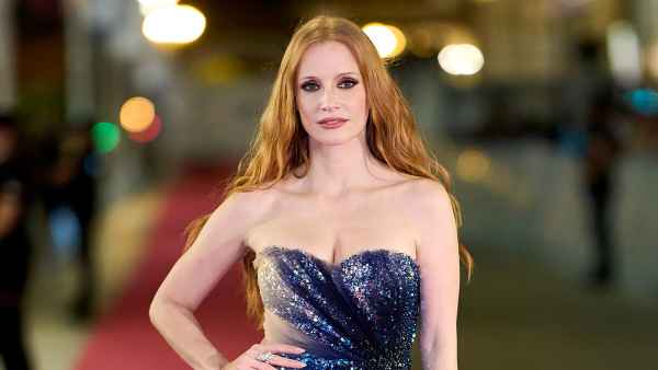 FEATURE Jessica Chastain Gives Off Mermaidcore Vibes in Blue Gucci Sequin Gown at ‘Memory’ Premiere