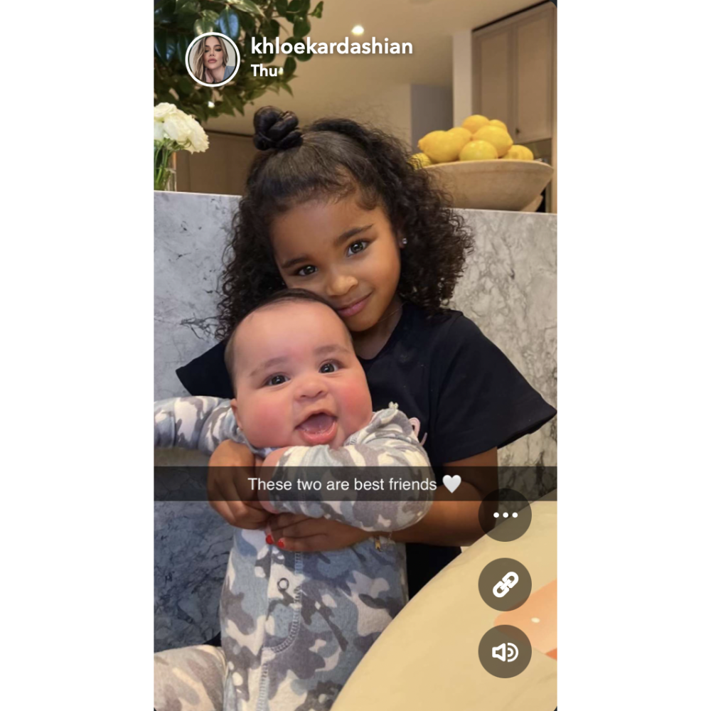 Khloe Kardashian and Daughter True Hilariously Try Bald Filters