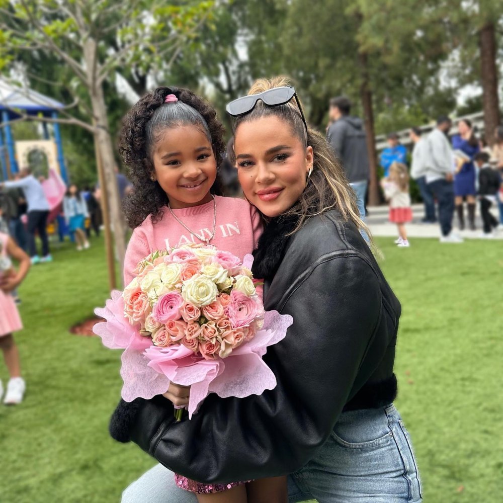 Khloe Kardashian and Daughter True Hilariously Try Bald Filters