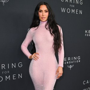 Kim Kardashian Shows Off Abs and Side Boob