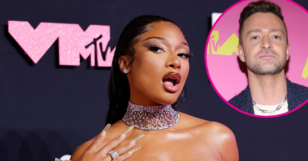 Megan Thee Stallion Appears to Yell at Justin Timberlake Backstage at the 2023 MTV Video Music Awards 506