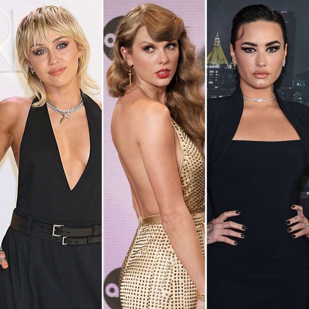 Miley Cyrus Says Taylor Swift Demi Lovato Pic Is Proof She Bisexual