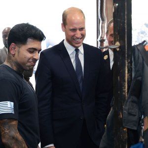Prince William Is All Smiles As He Visits Firehouse and Jokes with Locals 2