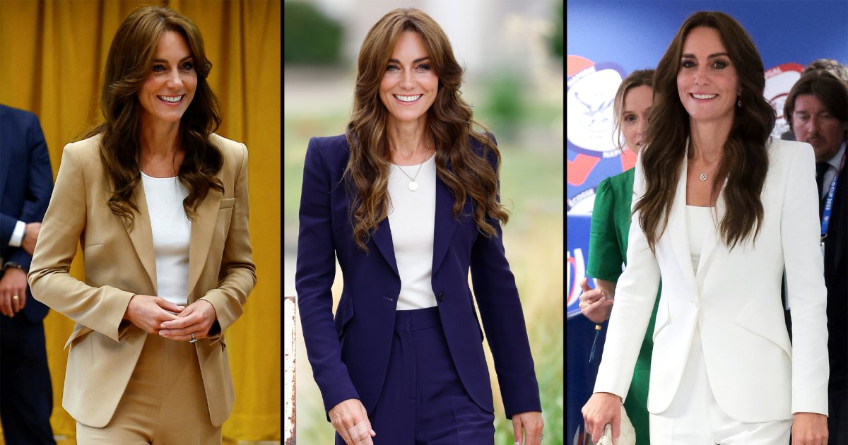 See Kate Middleton’s Streak of Tailored Suits
