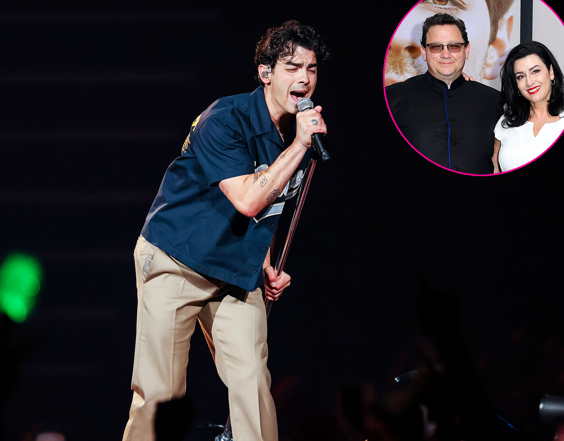 Promo Joe Jonas Parents Spotted Getting Emotional in the Crowd While He Sings Hesitate