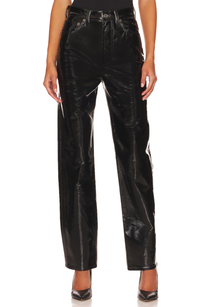 recycled leather pants
