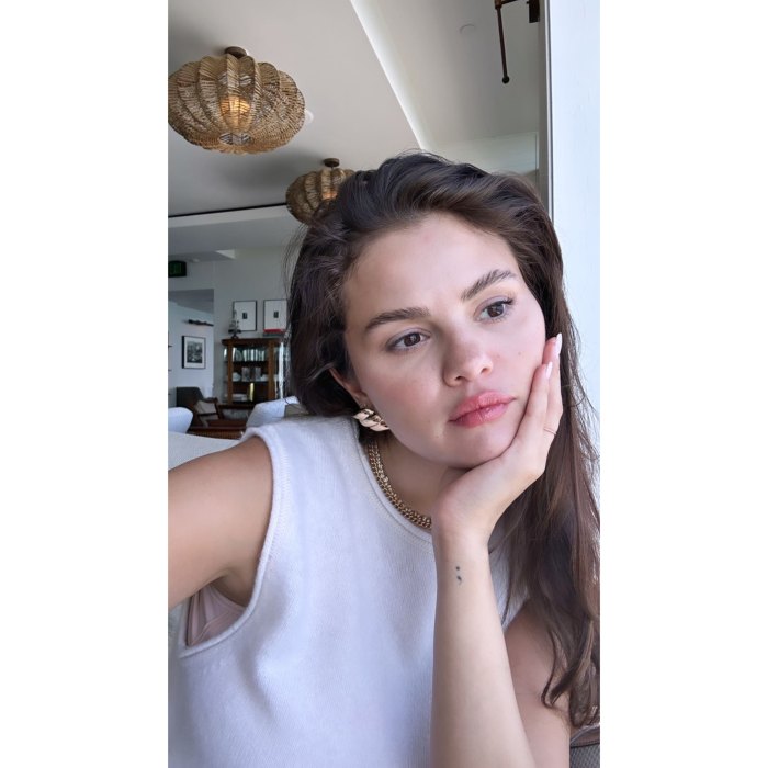 Selena Gomez Makeup Free Selfie