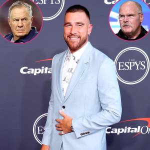 Travis Kelce Laughs Off Coaches Bill Belichick and Andy Reid's Comments About Taylor Swift