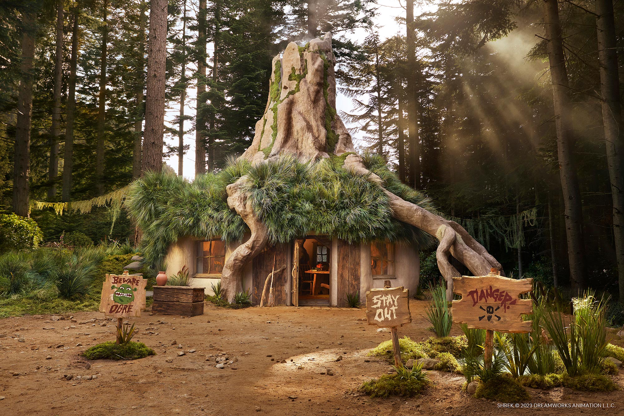 Airbnb Features Shrek's Swamp, Complete With Outhouse