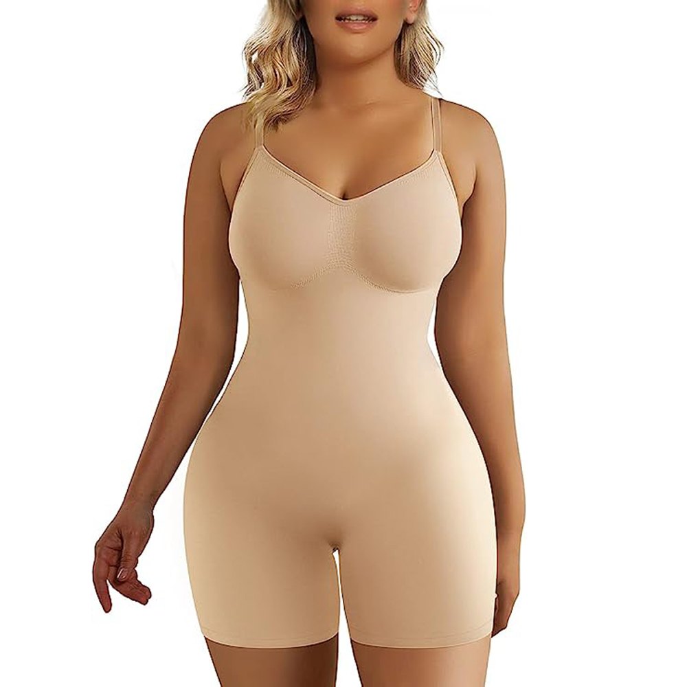 Strapless Shapewear Bodysuit for Women Tummy Control Full Body Shaper All  In One