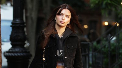 21 Luxe-Looking Statement Pieces for Fall 1 emily-ratajkowski-red-sweater-skirt