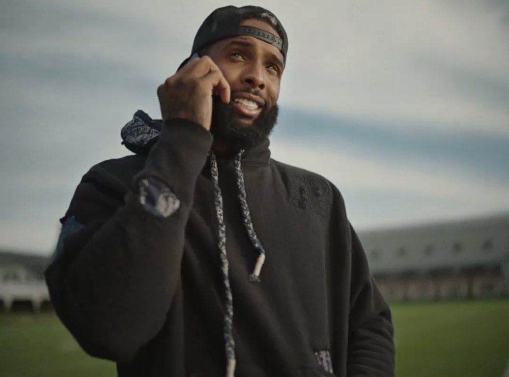 Kim Kardashian and Odell Beckham Jr. Ask Usher for Super Bowl Tickets in Matching Announcement Clips