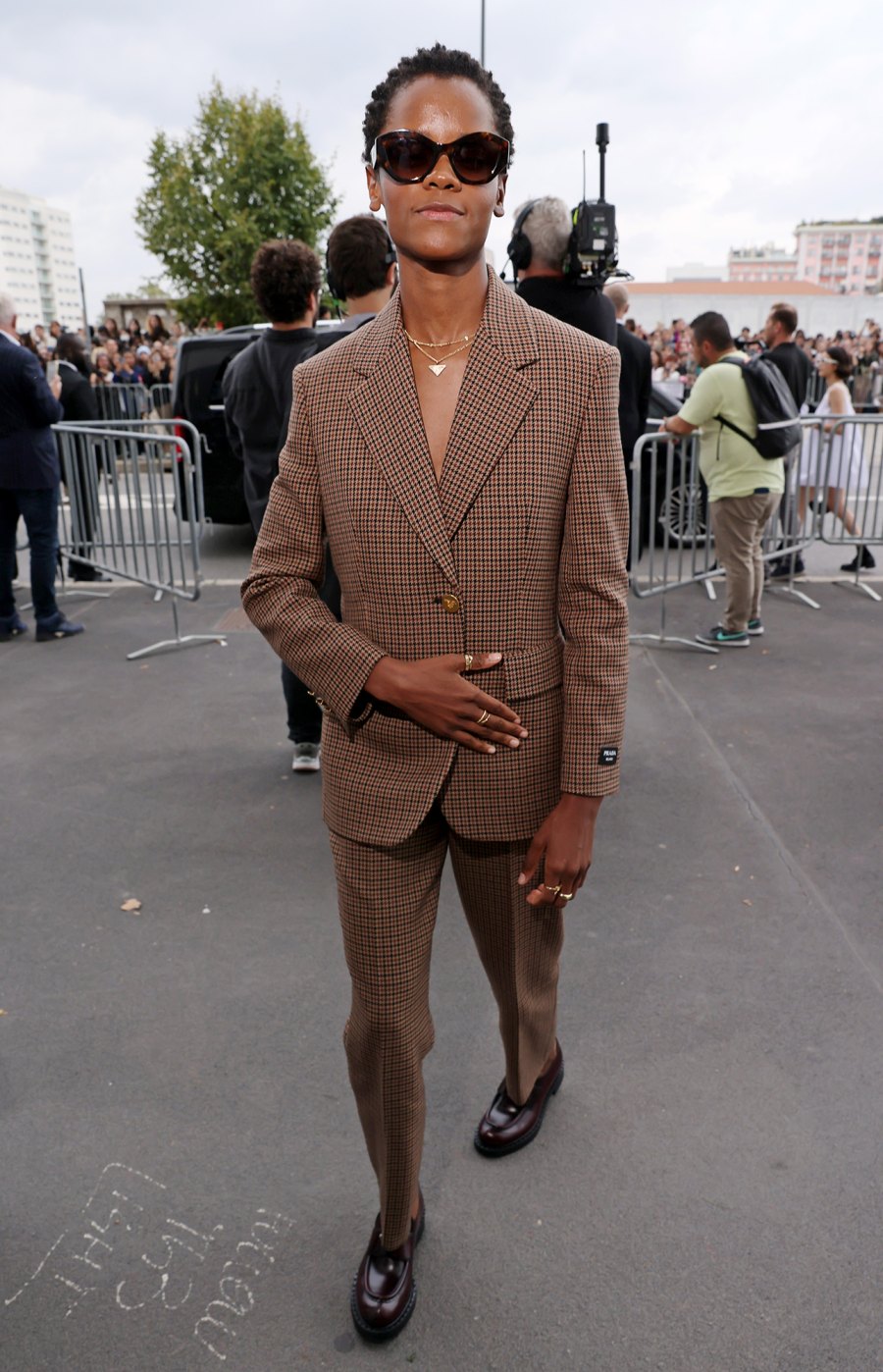 Letitia Wright Prada show The Best Celebrity Street Style Moments of 2023: Photos