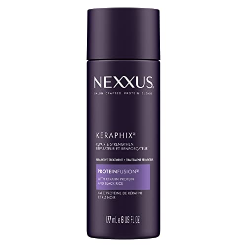 Nexxus Keraphix Damage Repair Pre-Wash Treatment Cream for Dry Hair with Keratin Protein & Black Rice 6 oz