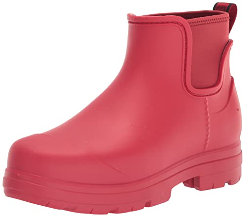 UGG Women's Droplet Rain Boot, Samba RED, 8