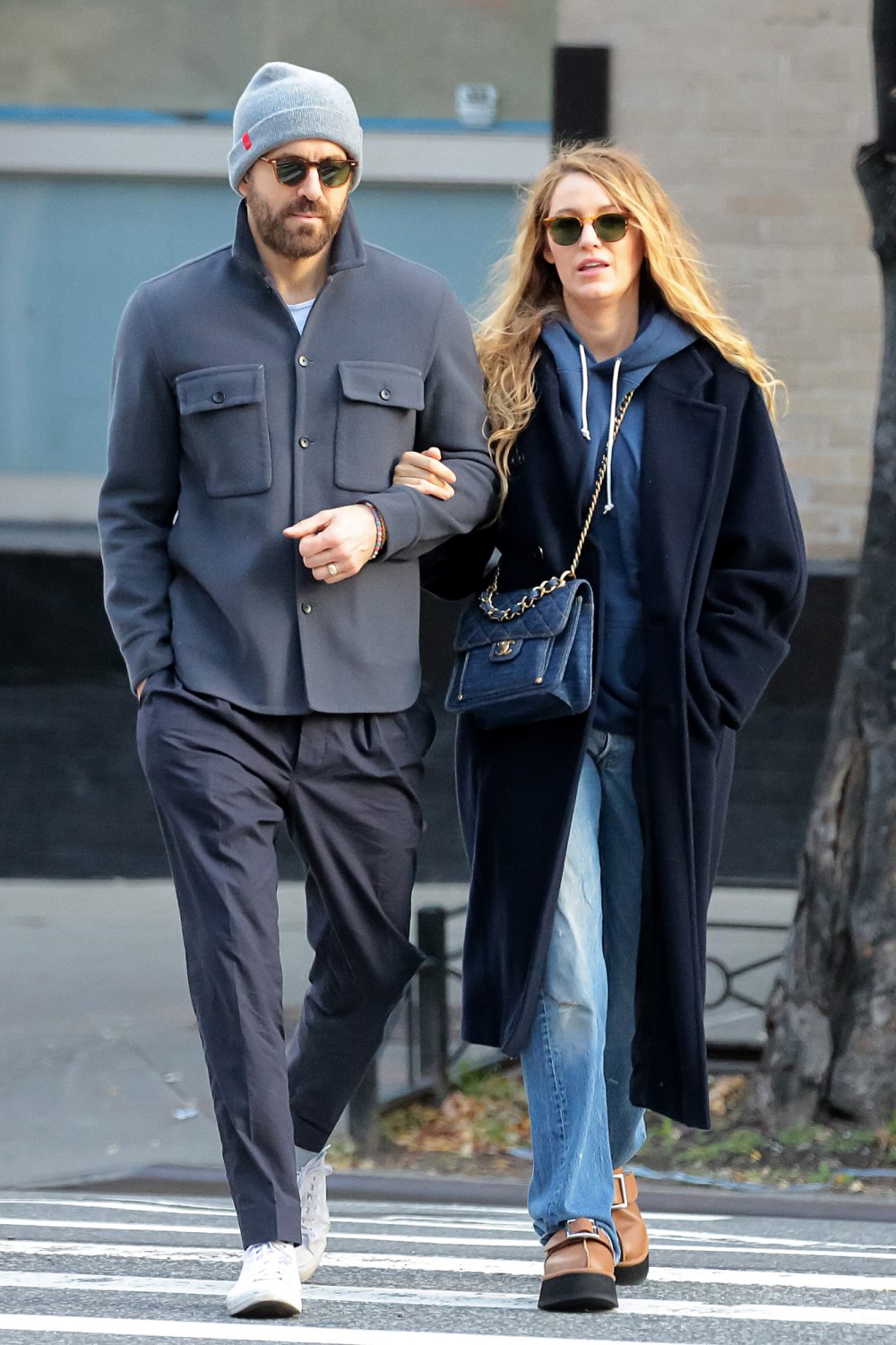 Blake Lively and Ryan Reynolds Coordinate in Fall Looks