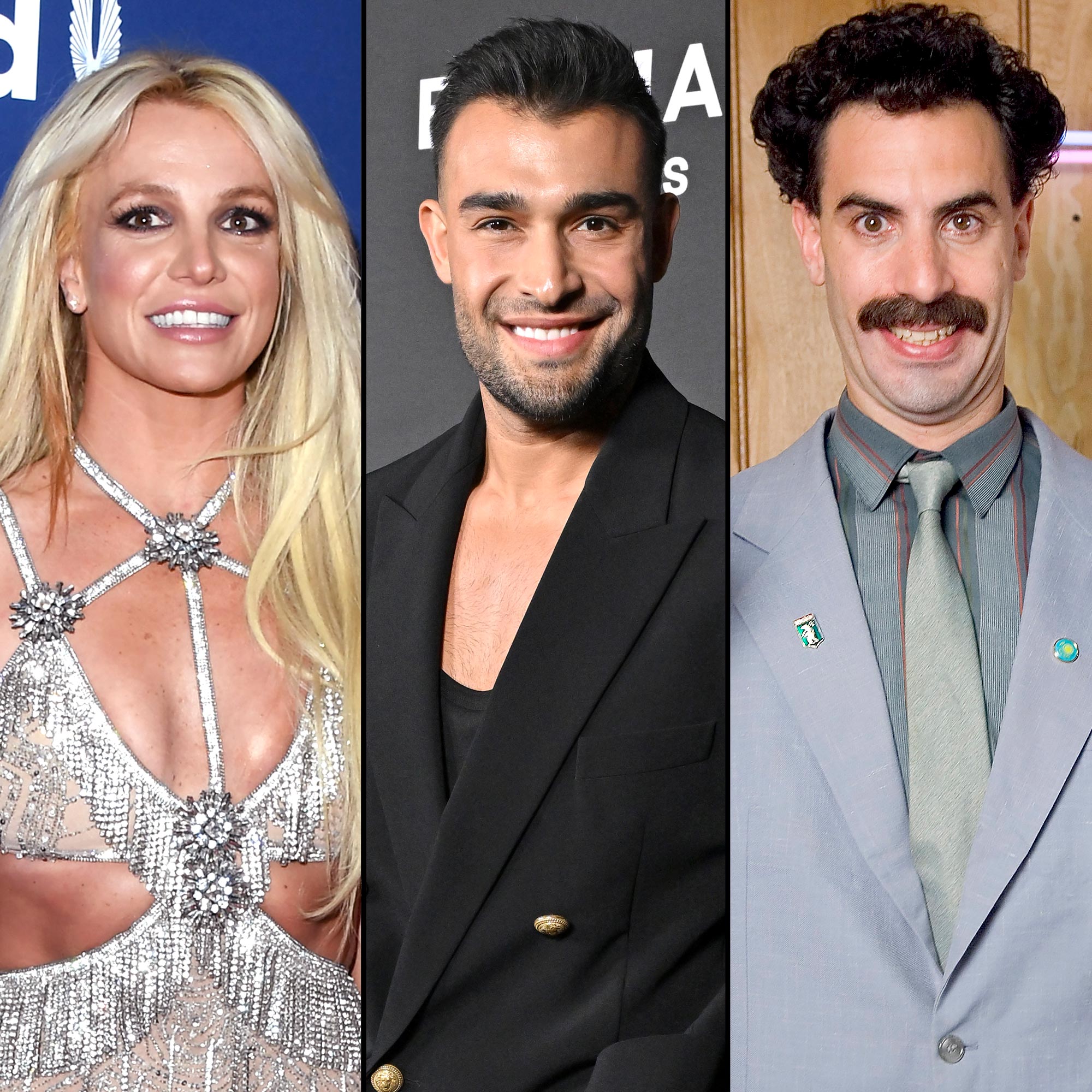 Britney Spears’ Ex Sam Asghari Says He Wants to Sleep With Borat, Brags About His ‘Great’ Ass