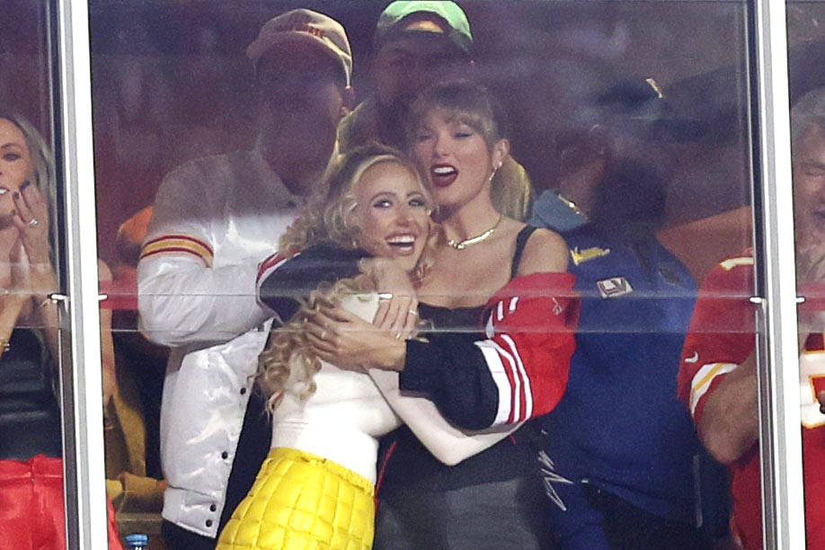 Brittany Mahomes Is Thrilled to Build a Genuine Friendship With Taylor Swift 285 Brittany Mahomes and Taylor Swift celebrate during the first half of the game between the Kansas City Chiefs and the Denver Broncos